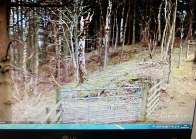 Screen Grab of the Entrance to the Car Park